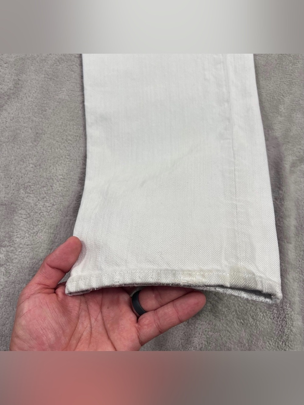 Helmut Lang Relaxed Tapered Off-White Jeans 28x30 - Picture 3 of 8